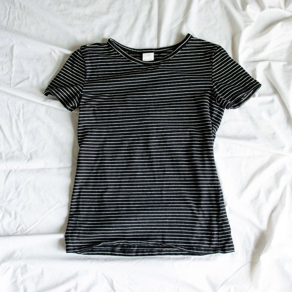 Black+White Striped Tee - Picture 2 of 3